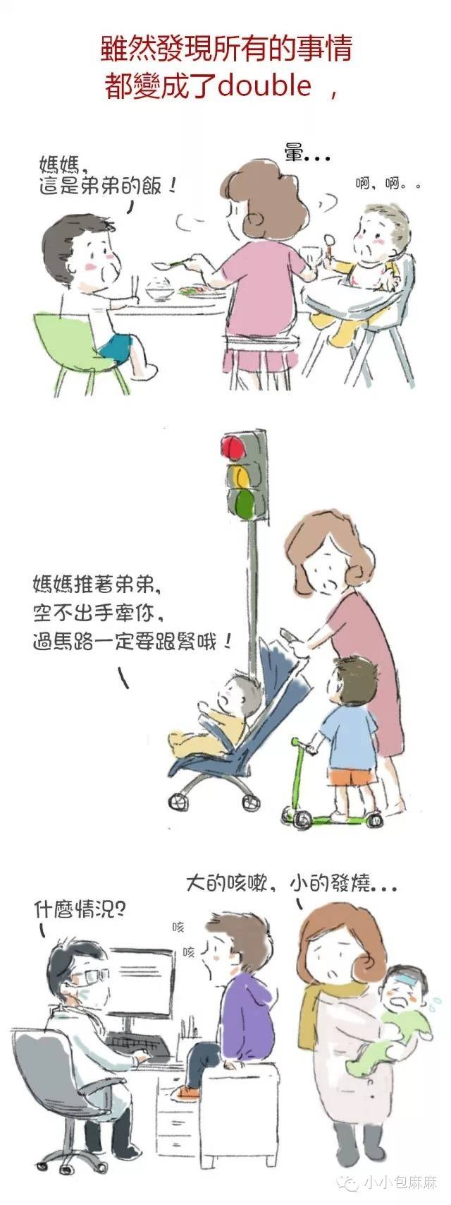 NYC纽约国际上海松江东鼎早教中心二胎的感人漫画