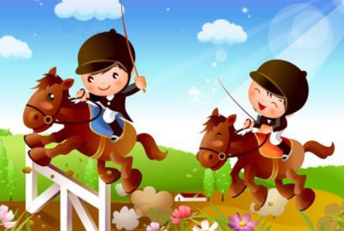 NYC纽约国际蓝色港湾早教中心小小马术师