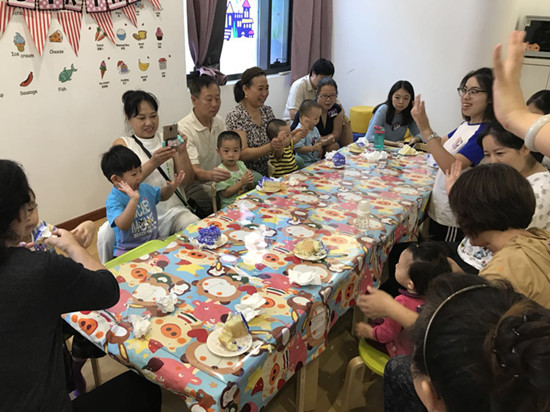 NYC纽约国际天津河东区早教中心8月宝宝生日会回顾